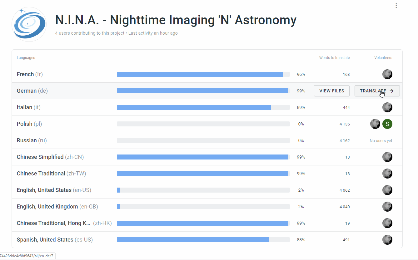 N.I.N.A. 语言概览