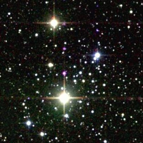 M103，疏散星团，位于仙后座