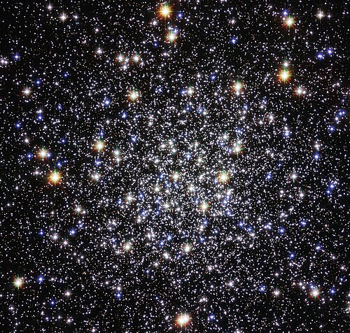 M12，球状星团，位于蛇夫座