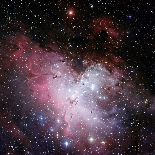 鹰状星云 (M16) — 发射星云+疏散星团