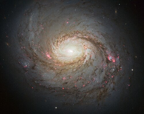 M77，棒旋星系，位于鲸鱼座